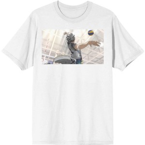 Haikyu Anime Cartoon Kōtarō Bokuto Character Men's White Graphic Tee - 1 of 2