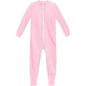City Threads USA-Made Organic Cotton Super-Soft Footless Zip Footie - 1 of 4