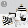 Big Dot of Happiness Stars Over Paris - Treat Box Party Favors - Parisian Themed Party Goodie Gable Boxes - Set of 12 - 3 of 4