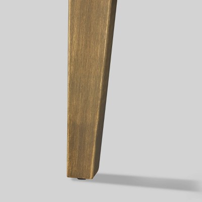 Gertrude 16" Gray Acacia Wood Outdoor Side Table