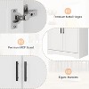 70in Tall Kitchen Pantry Cabinet, Freestanding Storage Cabinet with 4 Doors and Adjustable Shelves - 2 of 4