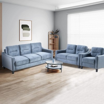 3Pcs Couch Comfortable Sectional Couches set