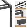 Twin/Full/Queen Metal Platform Bed, Sturdy Steel Slats, No Box Spring Needed, Large Storage, Noise, Free and Easy Assembly, Black - 4 of 4