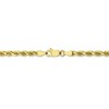 Black Bow Jewelry 3.5mm 10k Yellow Gold Diamond Cut Solid Rope Chain Necklace - 4 of 4