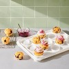 Plastic Rectangle Cupcake Carrier Clear/White/Gray - Figmint™