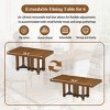 Rustic 7-Piece Dining Set for 6,Extendable Dining Table with 2 Arm Dining Chairs and 4 Armless Side Chairs for Farmhouse,Diningr Room-Tanpinhause - 3 of 4