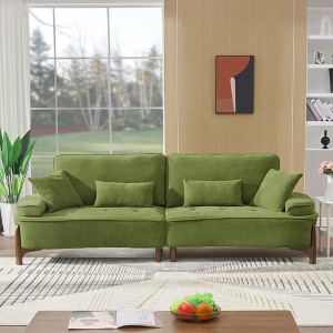 VASIP 103" Soft Deep-Seat Sofa with Pillows，Perfect for Living Room, Bedroom, Apartment, Office ，Dormitory Decoration - 1 of 4