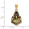 Black Bow Jewelry 14k Yellow Gold Plated Sterling Silver Purdue Boilermakers NCAA Large Pendant - 2 of 3
