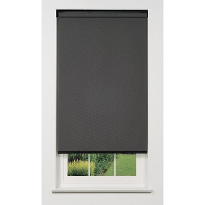 Linen Avenue Cordless 1% Solar Screen Standard Roller Shade, Charcoal ...