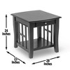 NicBex Occasional Table Classic Lattice Ends & Bottom Shelf, Affordable Side Table for Living Room - 2 of 4