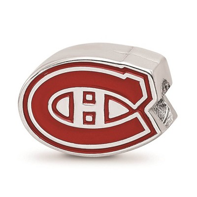 Black Bow Jewelry Sterling Silver Montreal Canadiens NHL Bead Charm