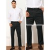 Lars Amadeus Men's Slim Fit Flat Front Office Formal Striped Dress Pants - image 4 of 4