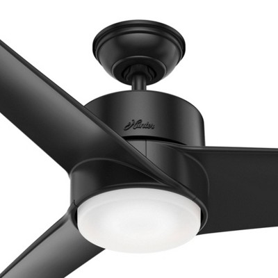 Havoc Matte Black 54" Outdoor LED Ceiling Fan with Remote