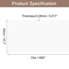 Unique Bargains Wallpaper, Peel and Stick Wallpaper Contact Paper Solid Color Vinyl Self-Adhesive Wall Paper Decorative White 590" x 15.7" - 2 of 4