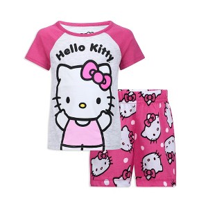 Hello Kitty Girls T-Shirt and Short Set for Infant, Toddler, Little and Big Girls - Pink - 1 of 4