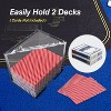 GSE Acrylic Discard Trays, Casino Grade Discard Holder Trays for Blackjack, Bridge, Playing Cards - 3 of 4