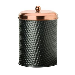 Amici Home Ashby Metal Storage Canister, Food Storage Containers with Lids with Vintage Design, Black/Copper - 1 of 4