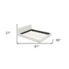 HomeRoots Beige Tufted Velvet Upholstered Queen Bed Frame - 3 of 4