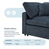 130" Chenille Modular Sectional Sofa with Ottoman & Pillows - 3 of 4