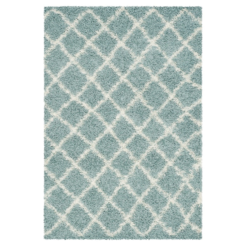 Seafoam/Ivory Geometric Loomed Area Rug - (4'x6') - Safavieh