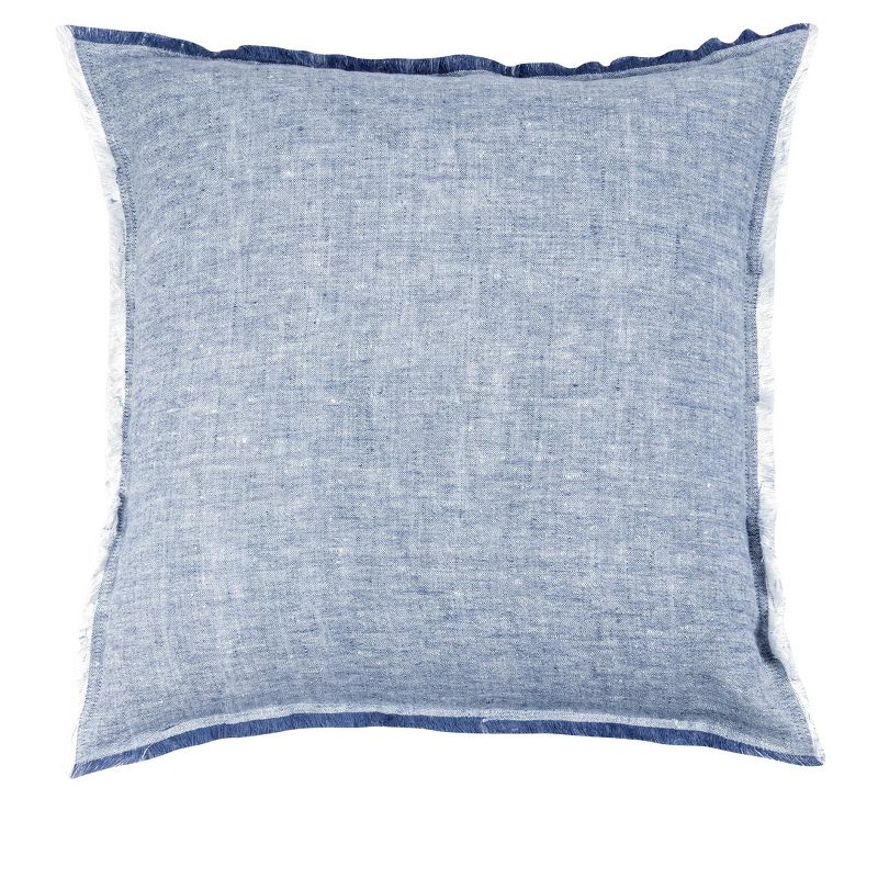 Chambray Blue So Soft Linen Pillows, 2 of 12