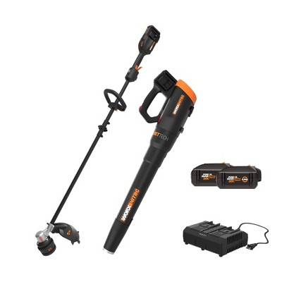 WORX WG916 20V GT 3.0 Cordless String Trimmer & Blower Combo Kit – 12" Cut, With Battery & Charger