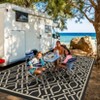 Outdoor Flat Weave Rug, Foldable Polypropylene Carpet for Patio, Beach, RV & Picnic, Washable & Lightweight - 3 of 4