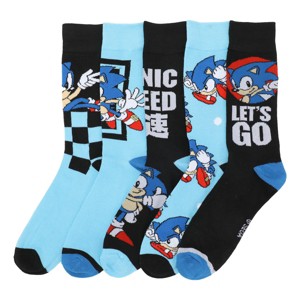 Sonic The Hedgehog Sonic Speed Adult 5-Pair Casual Crew Socks - 1 of 4