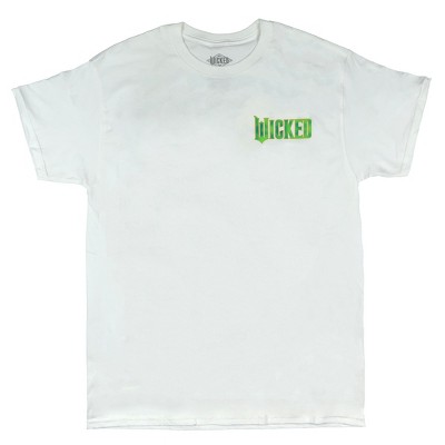 Seven Times Six Wicked Shirt Mens Emerald City Front And Back Print Adult Short Sleeve Tee White