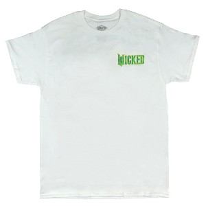 Seven Times Six Wicked Shirt Mens Emerald City Front And Back Print Adult Short Sleeve Tee White - 1 of 4