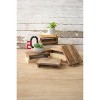 Repurposed Rectangular Wooden Riser – 2"H Distressed Recycled Wood Display Stand, Set of 6 by Kalalou - 2 of 3