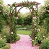 GustoWave Solid Fir Wooden Garden Arch Premium Outdoor Trellis for Climbing Plants, 18.1''DX51.1''Wx84.6''H - 3 of 4