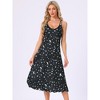 cheibear Women's Sleeveless Racer Back Full Slip Camisole Midi Nightgowns - 3 of 4