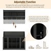 MOEPISY Elegant Hall Tree with Wall Mounted Coat Rack, Entryway Organizer For Hallway, Foyer, Mudroom, Black - 3 of 4