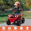 Costway 12V Ride On ATV Battery Powered Electric Vehicle for Kids with Tread Tires Forward/Backward Horn Music Lights High/Low Speed - 2 of 4
