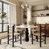 43" Modern Round Pedestal Dining Table for Small Kitchens or Dining Rooms – The Pop Home - 2 of 4