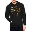 Seven Times Six Pokemon Hoodie Men's Pika Pika Pika Pikachu Long Sleeve Graphic Sweatshirt Black - 4 of 4