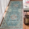 Washable Vintage Printed Rug Non Slip Low Pile Rug Soft Throw Floor Cover Foldable Indoor Carpet for Living Room Bedroom Playroom Nursery - 3 of 4