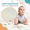 Motherly Haven 79″×71″ Extra-Large Waterproof Baby Play Mat – Foldable, Non-Toxic Foam, Reversible Flowers & Bees Design - 2 of 4