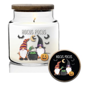 Courtside Market Halloween Gnomes II 14 oz Soy Wax Candle with Wooden Lid - 1 of 2