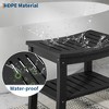 HDPE Shower Bench with Storage Shelf,Waterproof Shower Seat Stool Chair for Bathroom Bathtub,Non-Slip Spa Stool,Indoor Outdoor Use,Space-Saving - 3 of 4