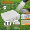 VEVOR Outdoor Electrical Junction Box, 13.78 x 9.84 x 5.90 in, ABS Plastic Electrical Enclosure Box with Hinged Cover Stainless Steel Latch, White - 4 of 4