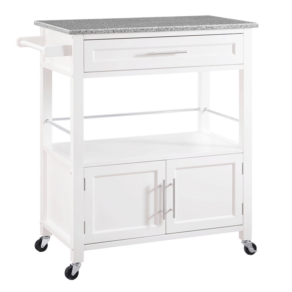 Linon Cameron Kitchen Cart with Granite Top