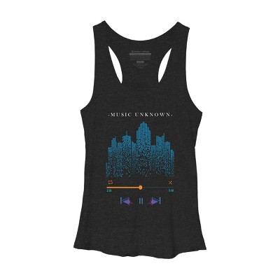 Women's Design By Humans Music Unknown By pilipsjanuarius Racerback Tank Top