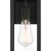 John Timberland Titan Modern Wall Light Sconces Set of 2 Mystic Black Hardwire 5" Fixture Clear Glass for Bedroom Bathroom Vanity Reading Living Room - 3 of 4