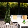 Nearly Natural 6-ft UV Resistant Artificial Cedar Tree in Decorative White Planter (Indoor/Outdoor) - 4 of 4