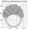 Slickblue Rhodium-Plated Brass Ring for Women with Clear CZ Stones, Perfect for Everyday Elegance, Size 5-10 - 3 of 4