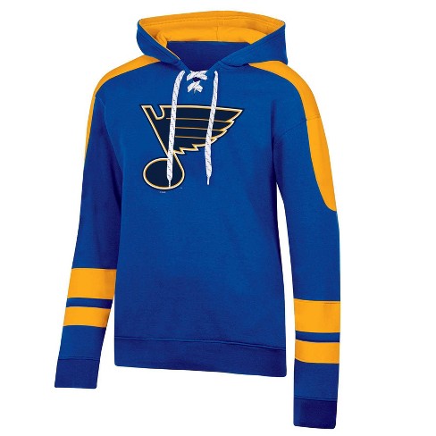 Nhl St. Louis Blues Men's Hooded Sweatshirt With Lace - Xl : Target