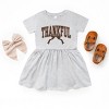 Varsity Thankful Coquette - Toddler Graphic Dress and Infant Dress - 2 of 3