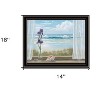 HomeRoots Irises on Windowsill Black Framed Print Wall Art - 3 of 4